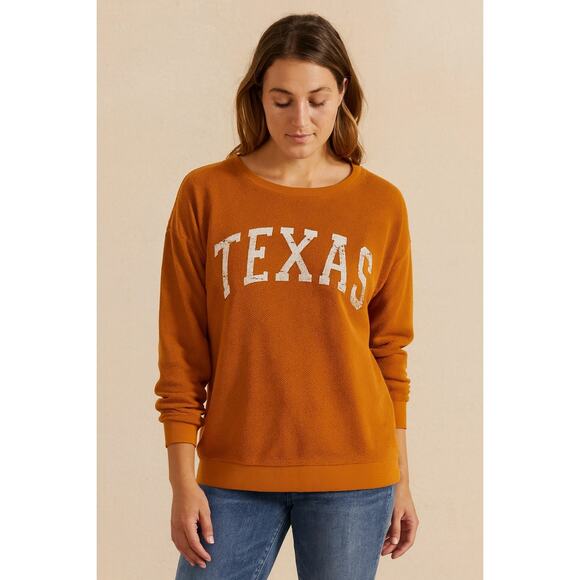 Game Couture Texas Sweater | Burnt Orange Soft Knit Pullover Gameday | Small - Picture 1 of 11